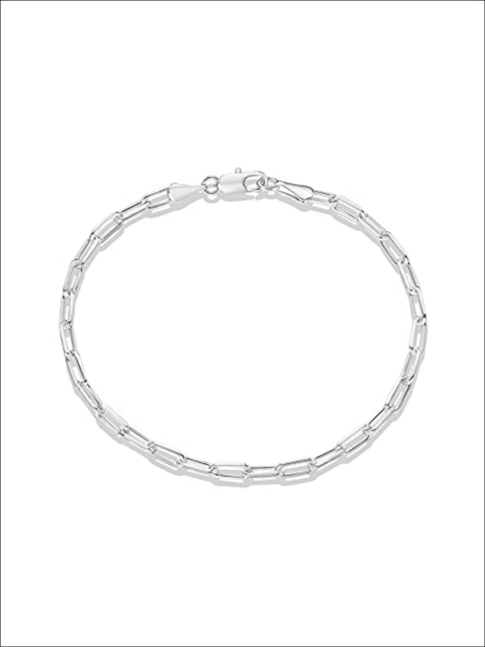 14K Gold Plated Paperclip Chain Bracelet Adjustable Lobster Clasp
